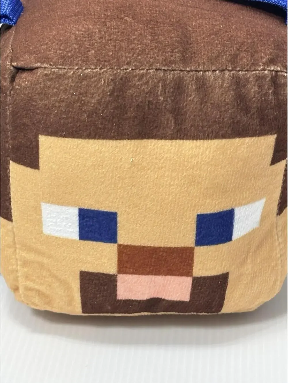 Minecraft Steve Chewy Block Plush, Square Stuffed Dog Toy Mojang NWT